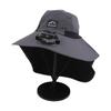 Fashion with Solar Powered Fan Sun Hat Neck Protection Wide Brim Fisherman Caps Quick Dry Large Size Panama Cap Summer