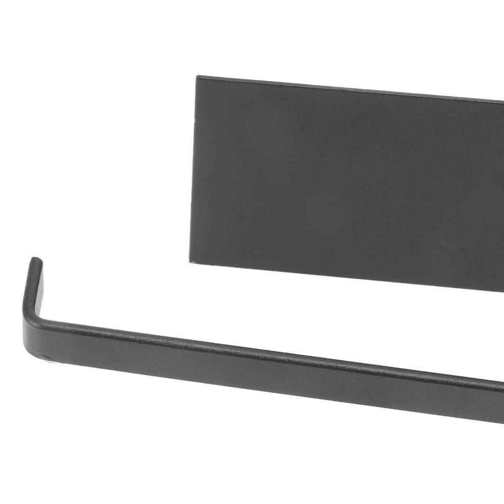 Carbon Steel Paper Towel Holder Wall Mounted Towel Bar Rack Paper Towel Roll Rack Space Saving