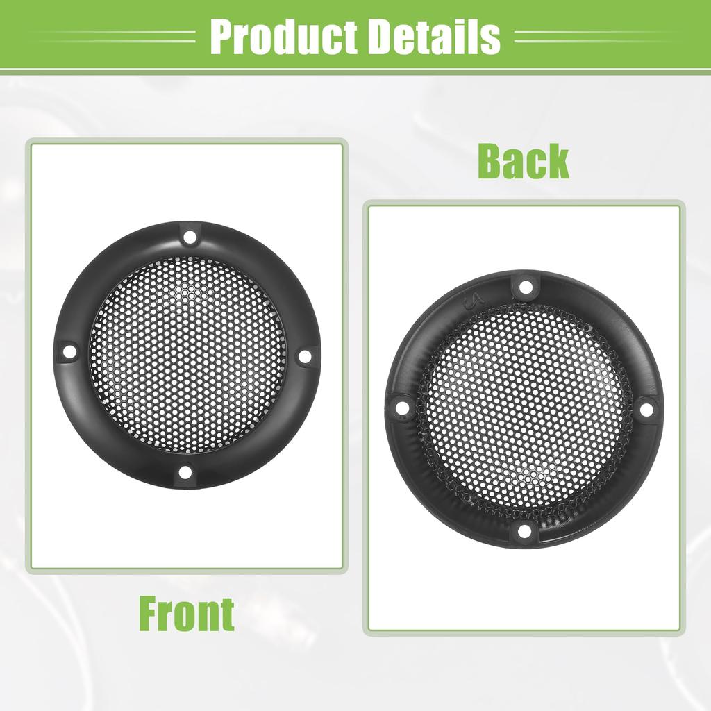 ACROPIX Universelle 2" Auto-Lautsprechergitter Abdeckung Netz Rund 2" Audio-Lautsprecher Subwoofer Schutz