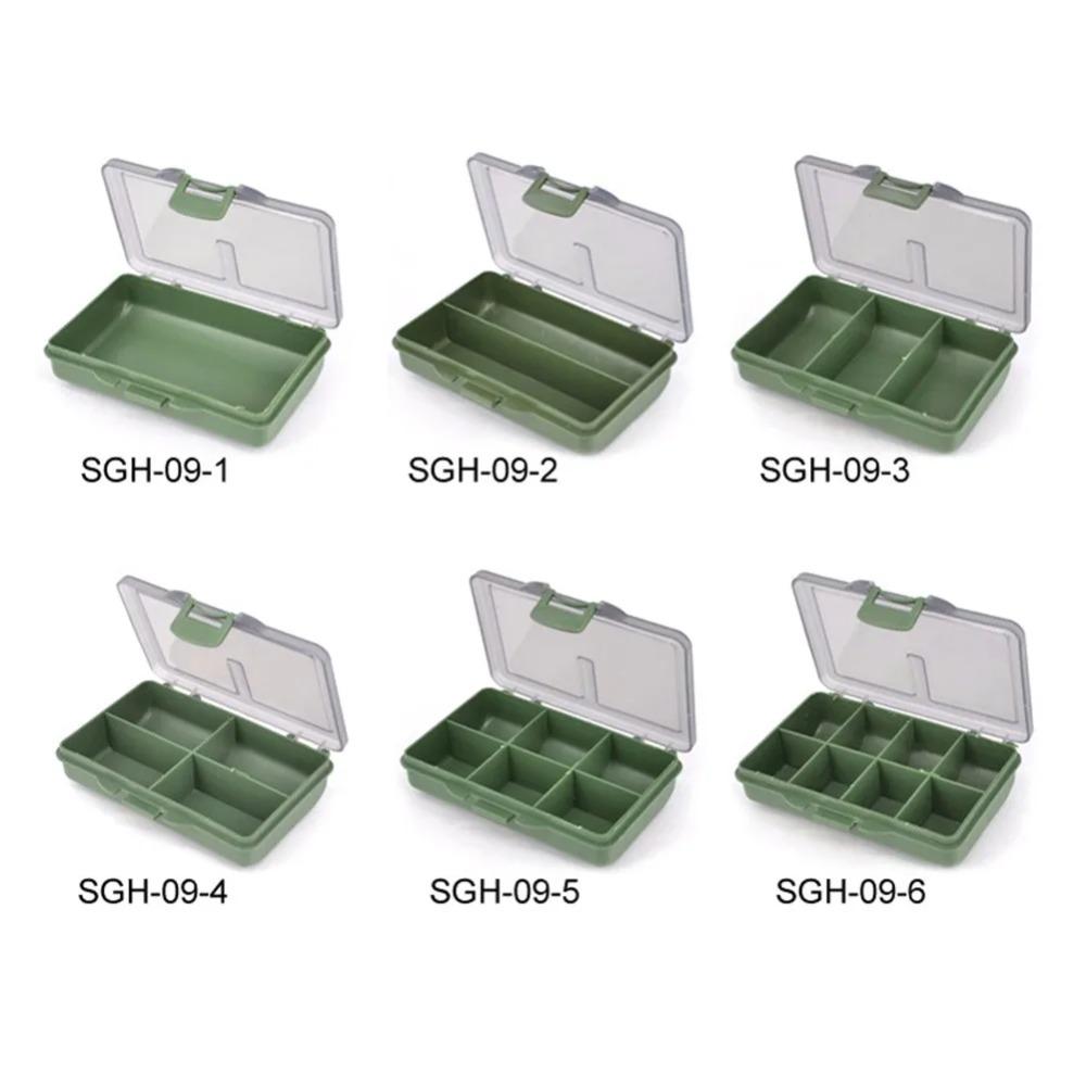 1-8 Compartments Storage Box Carp Fishing Tackle Boxes System Fishing Bait Boxes Soft Fish Lure Hook Bait Storage Case Organizer