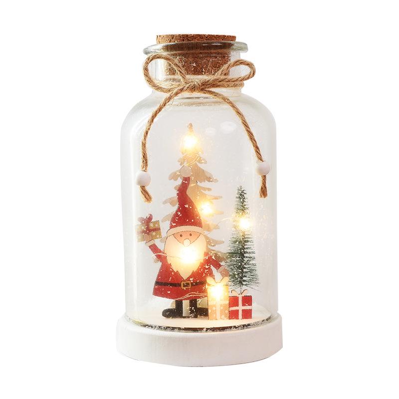 NUCHI Reindeer Snow Globe Night Light - Christmas Ornament & Decoration