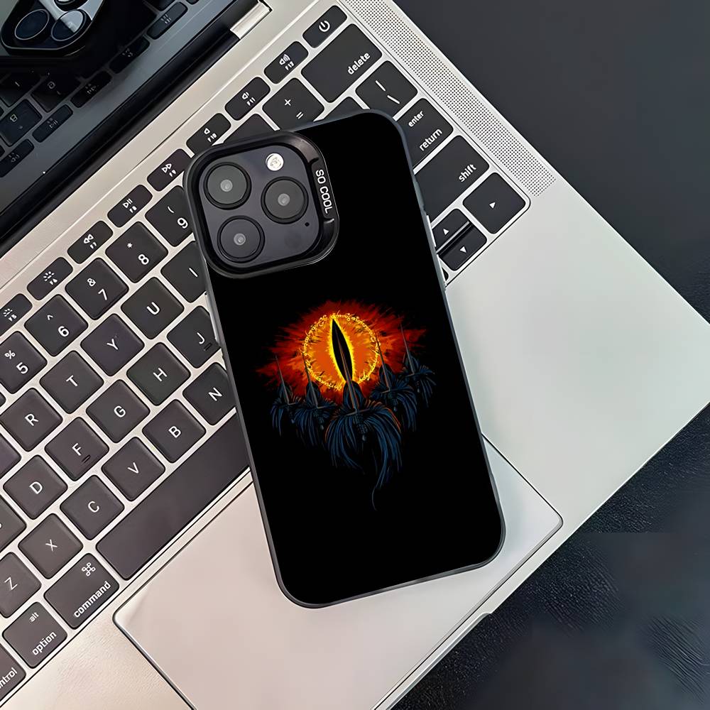 The Lord of the R-Rings Phone Case For iPhone 17,16,15,14,13,12,11,Pro,XS,Max,Plus,Mini,SE Black Candy Matte Shockproof Cover