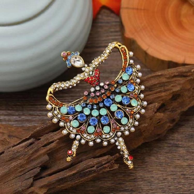 Ballet Art Metal Brooch Pin Elegant Dance Jewelry Accessory For Daily Wear Gift For Dance Enthusiasts