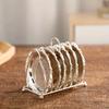 7pcs Vintage Embossed Rose Tray Creative Cup Holder Metal Snack Plate Dinnerware Sets Coffee Table Decorative Candlestick Trays