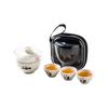 Suet jade porcelain travel tea set portable one-person drink panda express cup business trip outdoor camping small gift