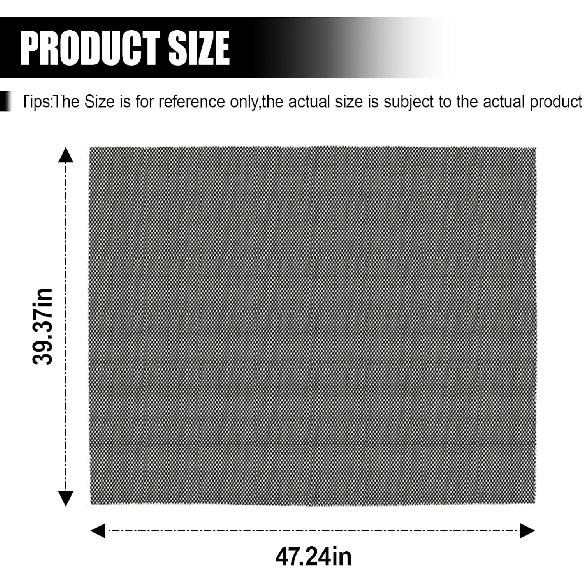 Car Roof Non-Slip Rug Pad, 47'' x 39.4'' Automotive Roof Carrier Bag Protective Mat, PVC Vehicle Cargo Bag Liner, Auto Roof Top Rack Accessories for