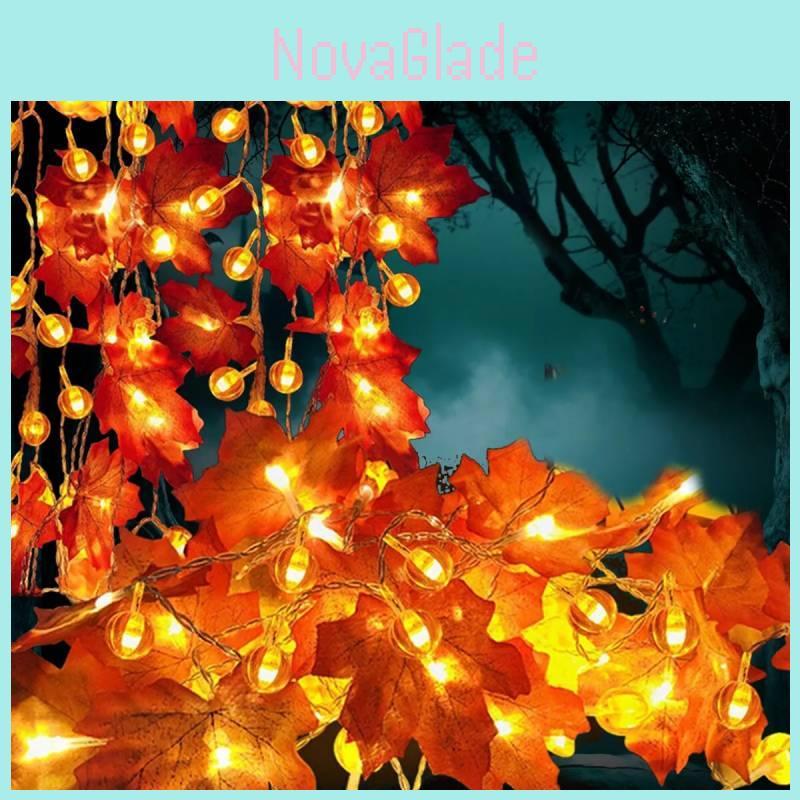 Led Halloween String Lights With Colorful Pumpkins Ghosts And Bats For Festive Decor