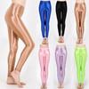 Pantaloni Slim Satinati Lucidi Vita Alta Sportivi Donna Fitness Yoga Lucidi Collant Leggings Alta Elasticità Leggings Lucidi
