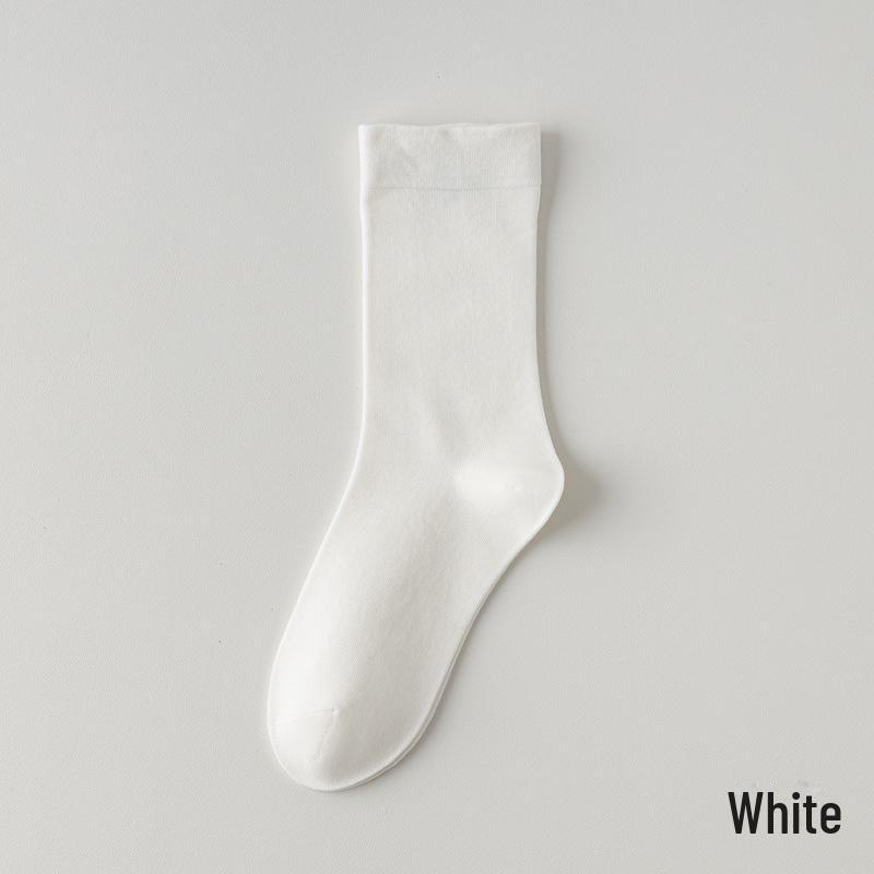 Wadenlange Socken aus Baumwollgarn für Damen – ohne Knochen, vielseitig für alle Jahreszeiten