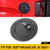 Accessoires de couvercle de trappe de remplissage de carburant à verrouillage pour Jeep Wrangler JK 2007-17