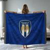 Colchester Utd FC Print Flannel Blanket High Quality Warm Comfortable Cover for All Seasons Perfect for Gifts Home Decor