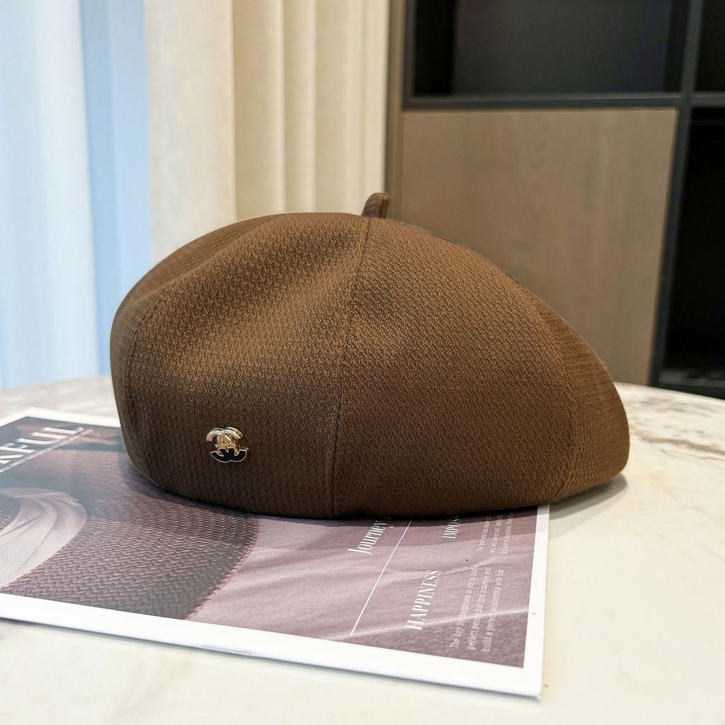 New cute bow beret spring and autumn versatile face little cloud painter hat