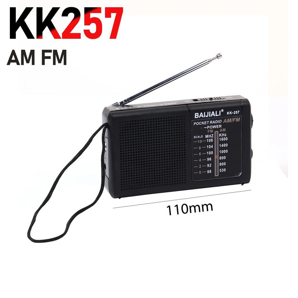 Retro Mini Weather Radio Full Band Plastic Handheld Weather Radio SW AM FM Handheld Mini Radio Battery Powered Built-in Speaker