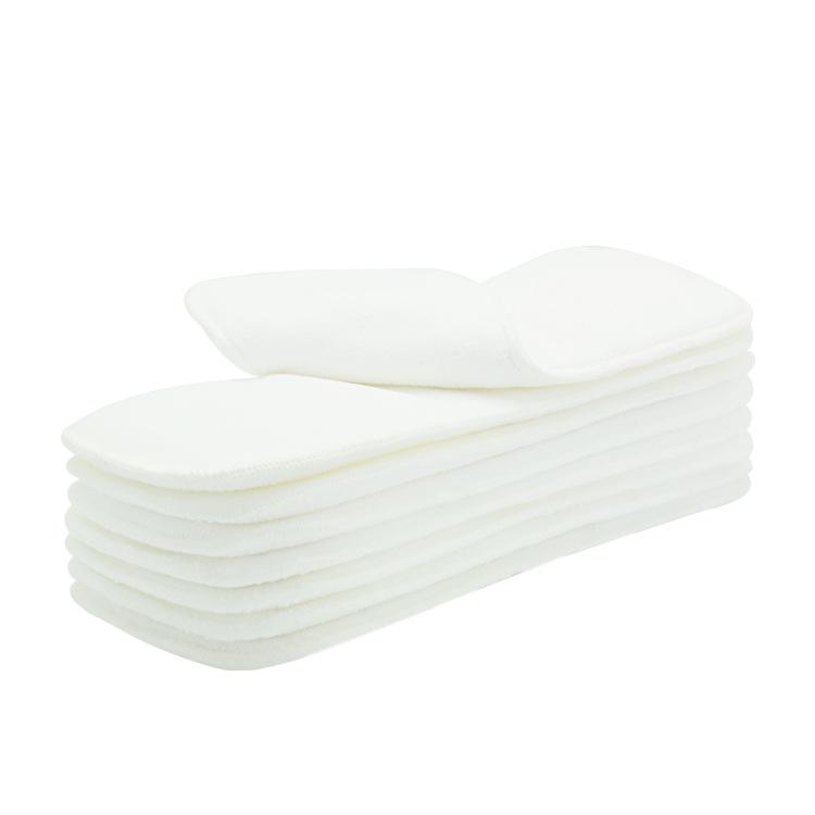 Almohadilla de Pañal de Fibra de Bambú para Recién Nacidos 2+2 Súper Absorbente: Confort y Prevención de Rojeces
