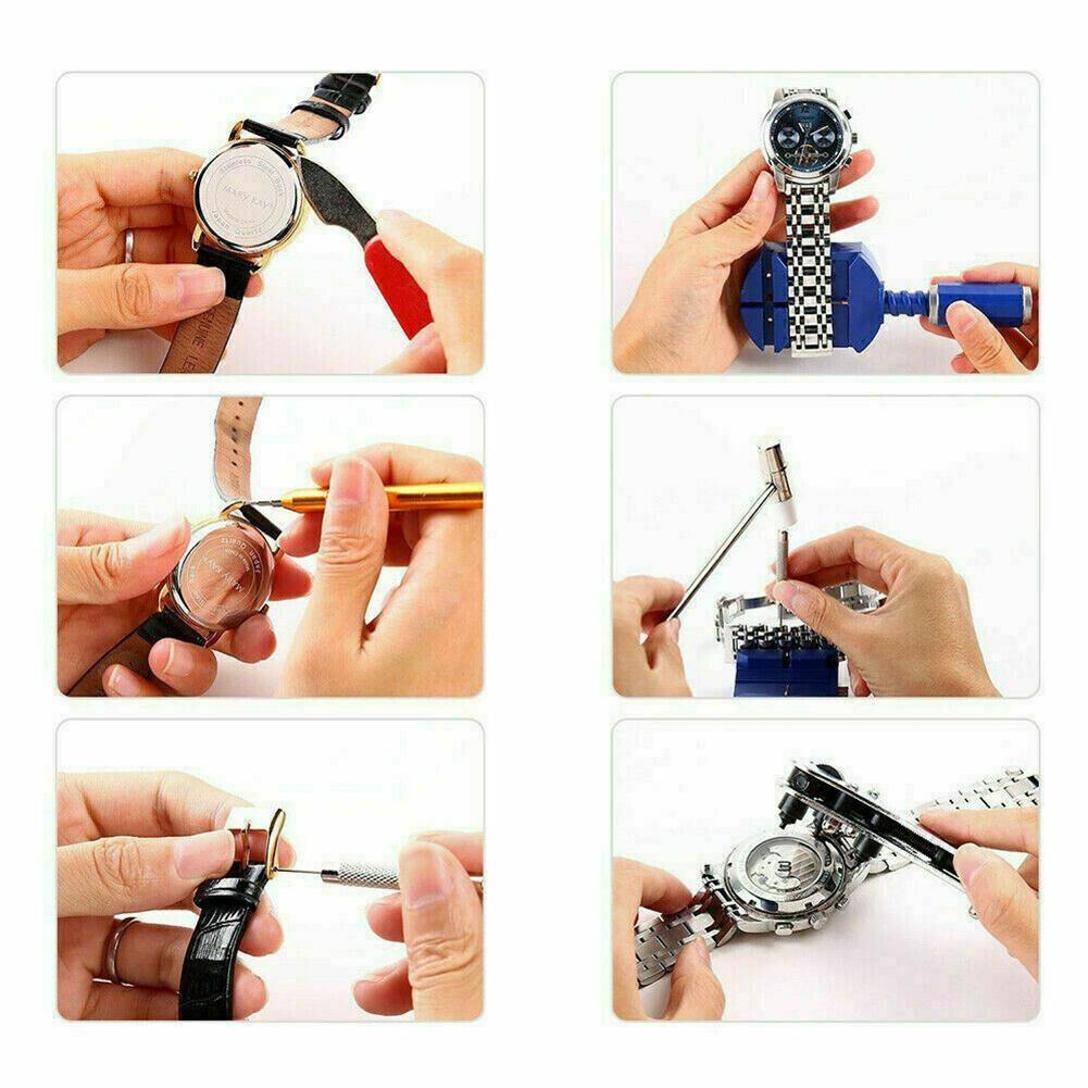 147pcs Portable Tool Set With A Box Adjustable Watch Maintenance Tools For Repairing Clocks Watches
