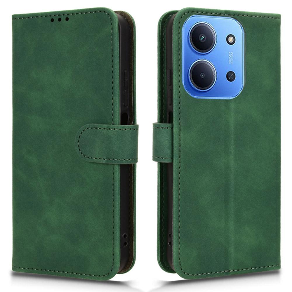 

Для Xiaomi Redmi 15C 5G (Європа) (173 мм)/15C 4G (Європа) (173 мм) Шкіряний чохол з відчуттям шкіри, протиударний, гаманець, відкидна кришка для телефону C