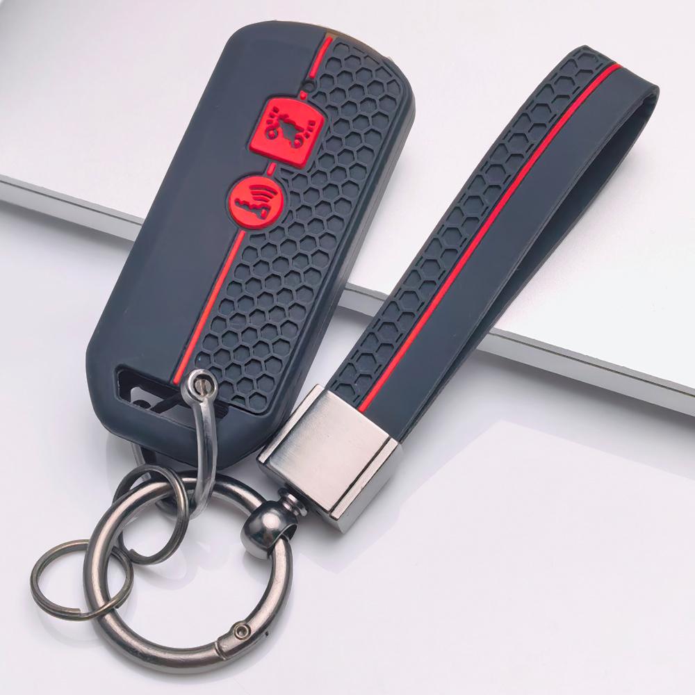 Key Case Cover for Honda Fit 150 PCX 125 Switch with Keychain Anti-Scratch Guard Shockproof Protection Soft Grip Texture Responsive Button Touch