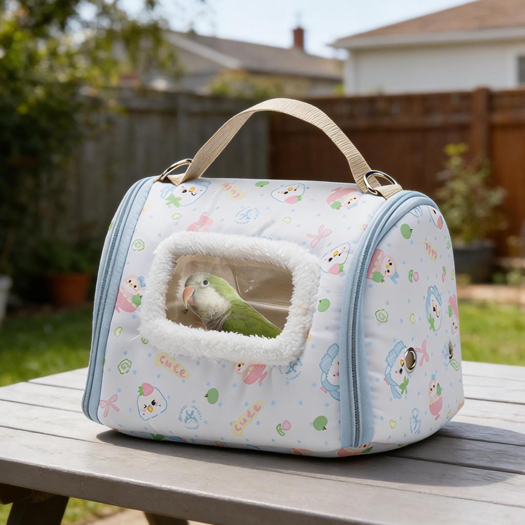 Bird Carrier Travel Cage Portable Parrot Transport Box with Window Bird Bag Carrier for Parakeet Hiking Camping Conure Cockatiel