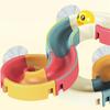 Race Run Assembling Bath Toys DIY Water Spray Toy Assembling Track Bathroom