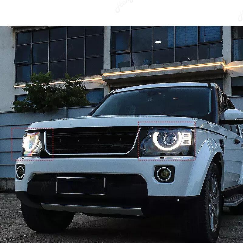Headlight Assembly For Land Rover Discovery 4 Headlight 2010-2017 LED Projector Headlamps Turn Signal, day lights turn signals