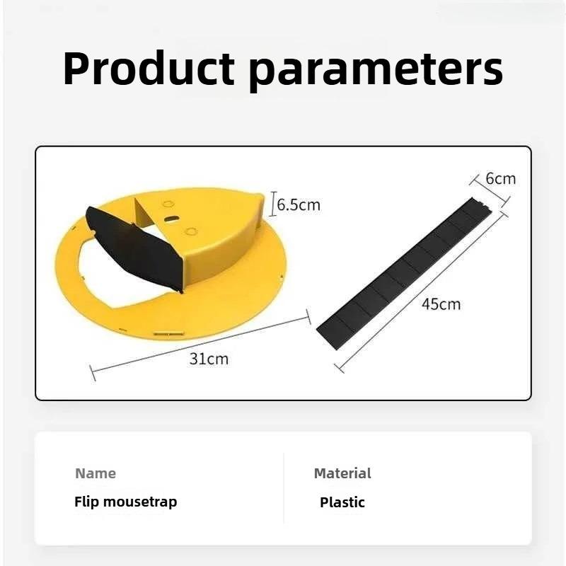 Pest Control Mouse Cage Intelligent Mouse Trap Automatic Reset Bucket For Traps Mice Rat Traps With Flipping Sliding Lid Safe