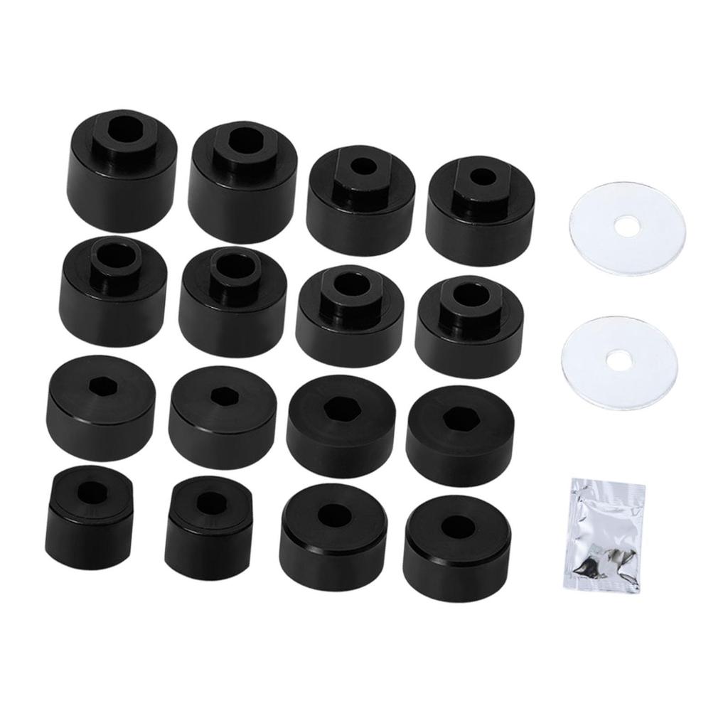 Body Mount Bushings Kit 6116 Easy to Install for Ford Sport Trac 0105 Black