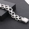 20MM Men's Stainless Steel Viking Braided Chain Bracelet for Man Woven Rope Bangle Cool Hip Hop Motorcycle Biker Jewelry 23.5CM