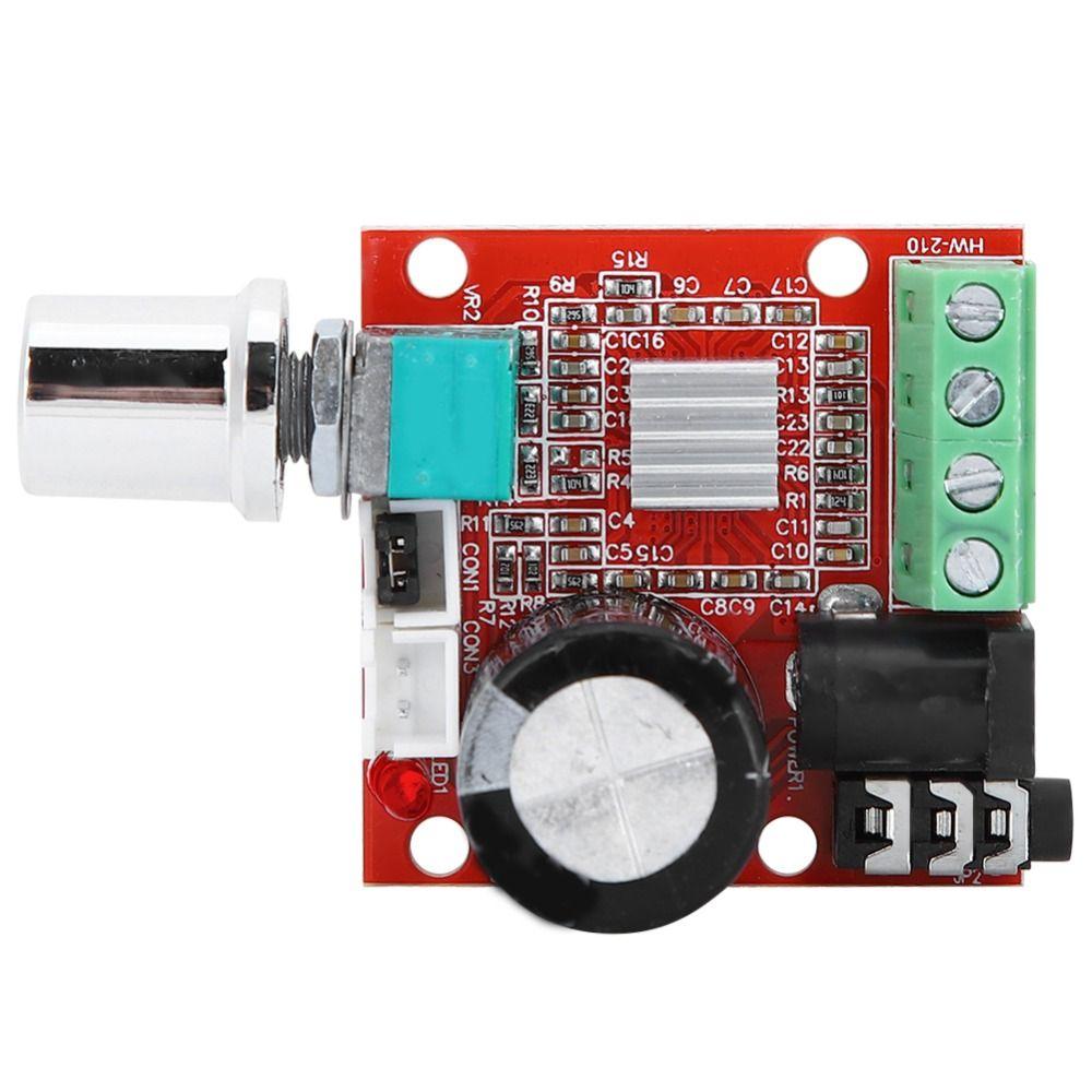 PAM8610 Amplifier Module DC 8V-12V 2X10W Dual Channel Volume Potentiometer Module Digital Mini PCB Stereo Amplifier Board