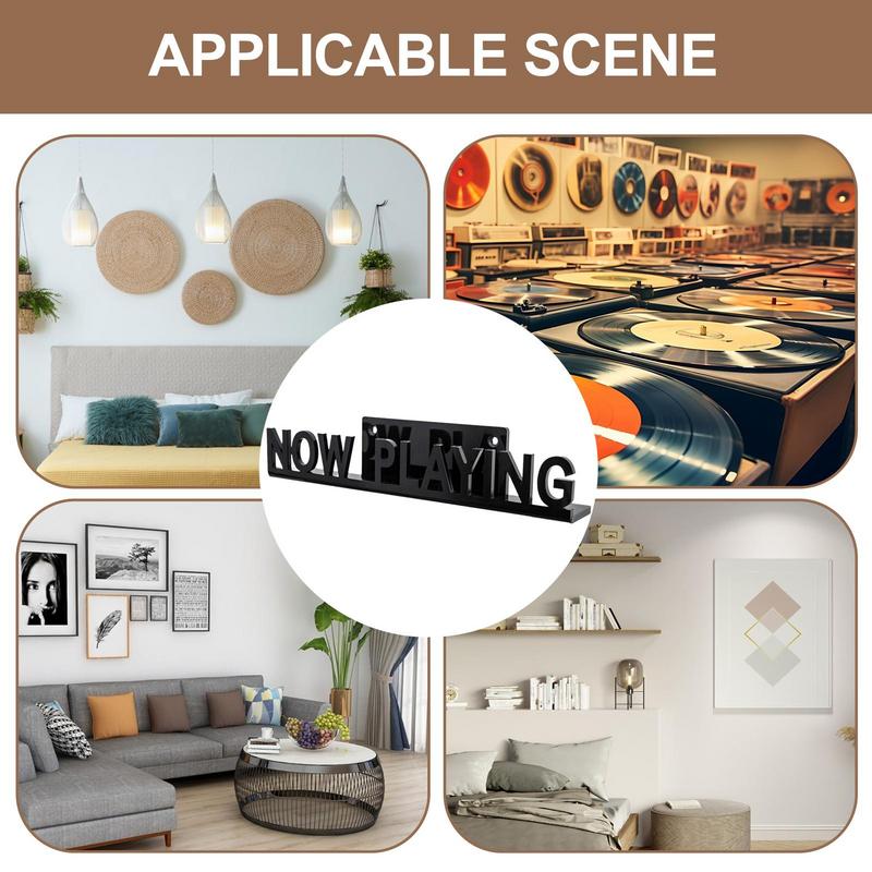 Akryl Skivhylla Väggfäste Nu Spelas Väggfäste DVD-skivor Skivställ För Album Hemtillbehör