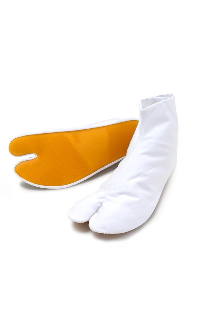 Aiai Tabi White for Working At and and White Rubber-Soled Socks, (Sizes 14-30cm), Festivals, Dancing, Drumming, Heights, Gardening, Women's Kids',