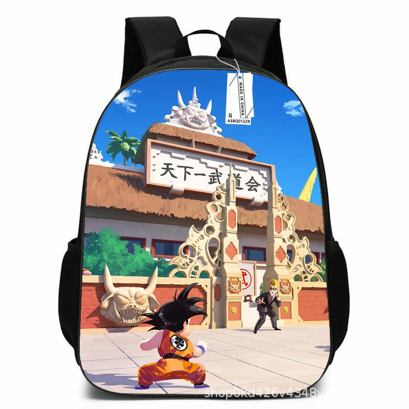 Dragon Ball Animation Cartoon School Bag Elementary and Secondary School Backpack Backpack Large Capacity Wukong Backpack