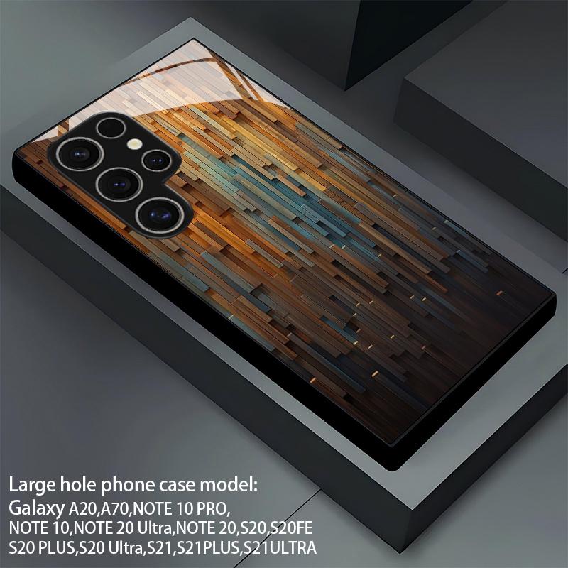 Wood Texture Pattern 2D Phone Case for Samsung S26 S25 S24 S23 S22 S21 S20 A56 A36 A16 - Glass Protective Cover