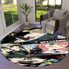 Spyfamily Round Area Rug Carpet Rug For Living Room Bedroom Sofa Playroom Decor Nonslip Floor Mat
