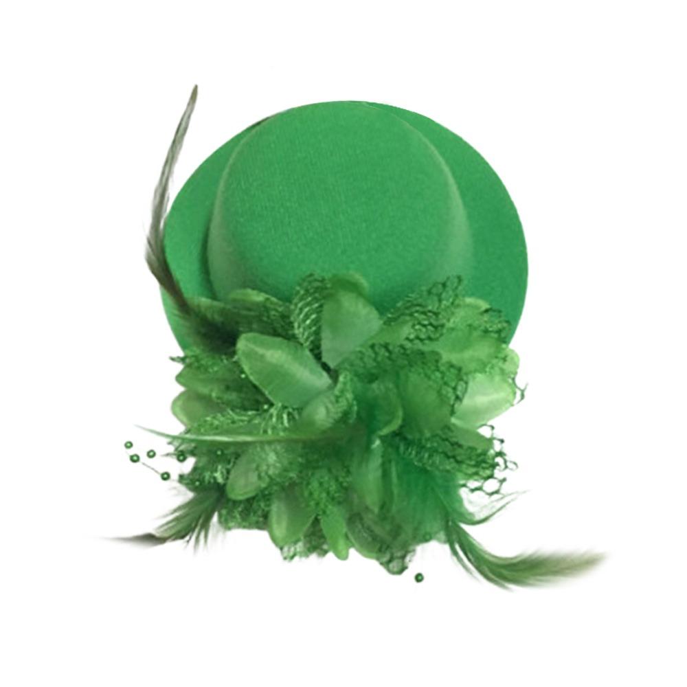 13 см Цветочная Шляпка-таблетка Макияж Бал Коктейльные Шляпы Модные Шляпы для Чаепития Заколки для Волос Праздник