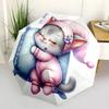 1pcAnimals cats monkeys cute turtles Umbrella Portable Folding Umbrella Iron Frame Hole Bone Structure Outdoor Home Umbrella