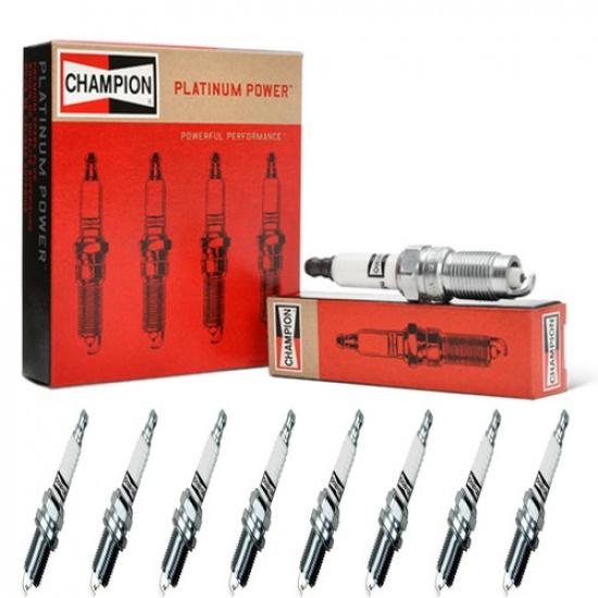 8 Pack Champion Platinum Spark Plugs Set for 1996-2003 GMC W3500 FORWARD V8-5.7L