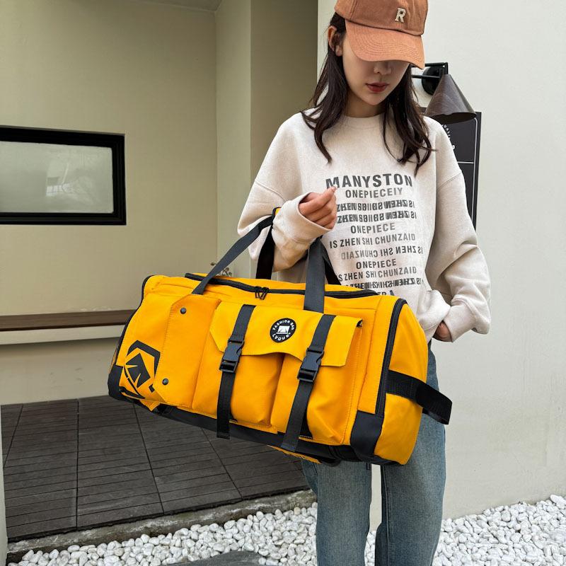 Women Gym Bags Large-Capacity Travel Backpack Wet And Dry Separation Sports Fitness Gym Bag Independent Shoe Storage Compartment