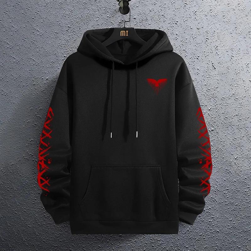 Neuer schwarzer Hoodie für Herbst und Winter, lässiger Sport-Jogging-Hoodie für Herren, Oberbekleidung für Herren, modischer Pullover.