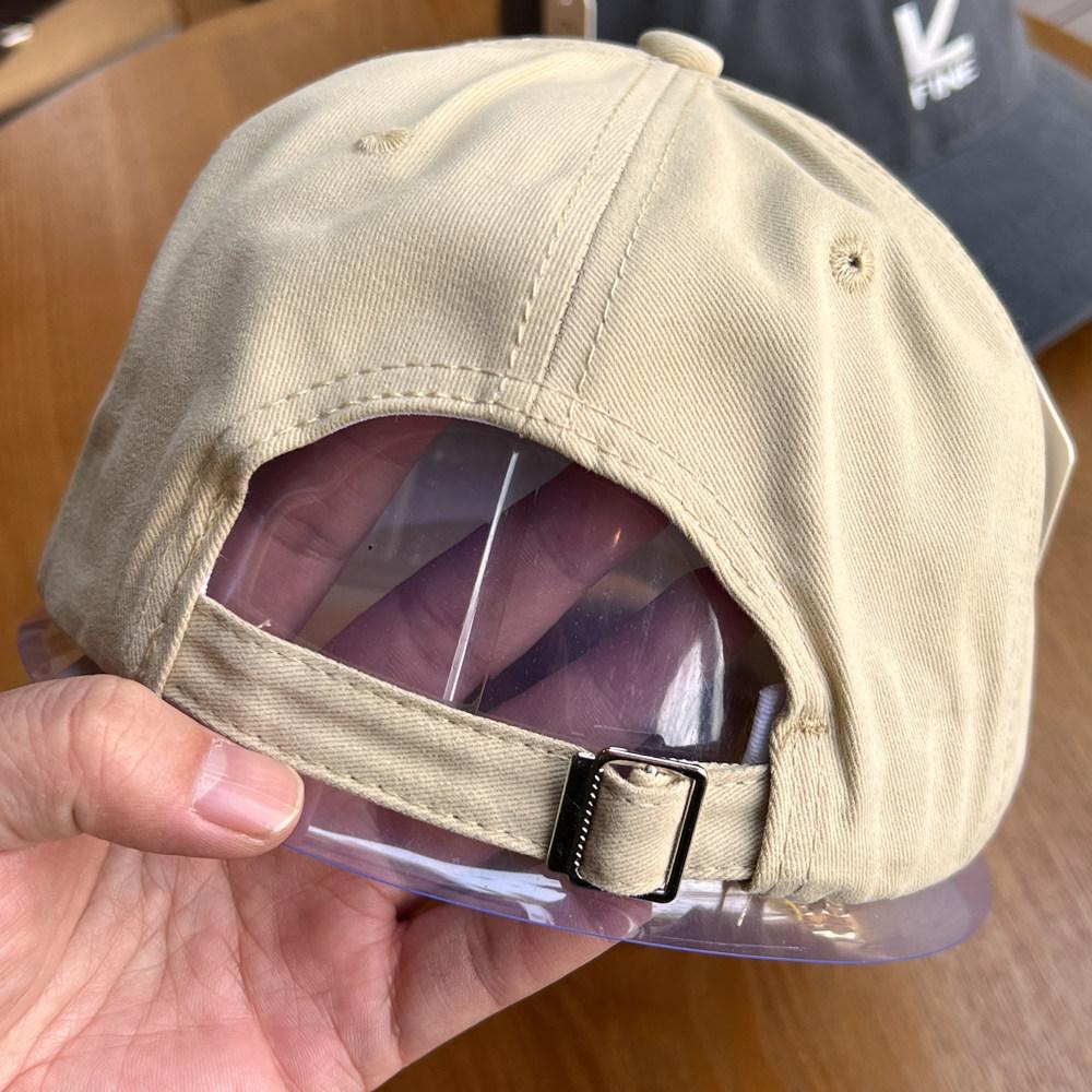 Letter embroidery street soft top baseball cap women's spring and summer fashion couple versatile face small curved brim hat men