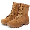 Scarponi da deserto da uomo in pelle di vacchetta ultraleggeri e impermeabili con cerniera laterale: traspiranti, resistenti all'usura e antiforatura, adatti per attività all'aperto e da lavoro.