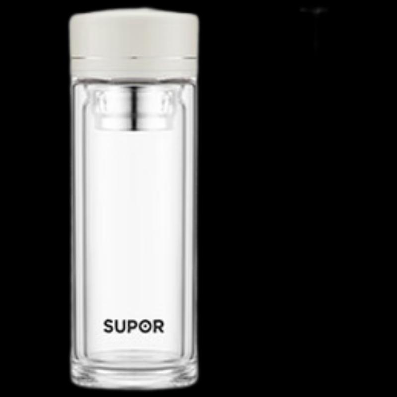 SUPOR Double-Wall Borosilicate Glass Water Bottle