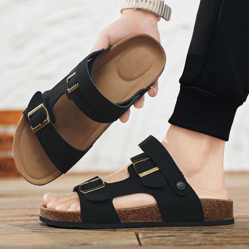 Модные мужские сандалии летняя уличная пляжная обувь повседневная пляжная походная обувь — фото 5