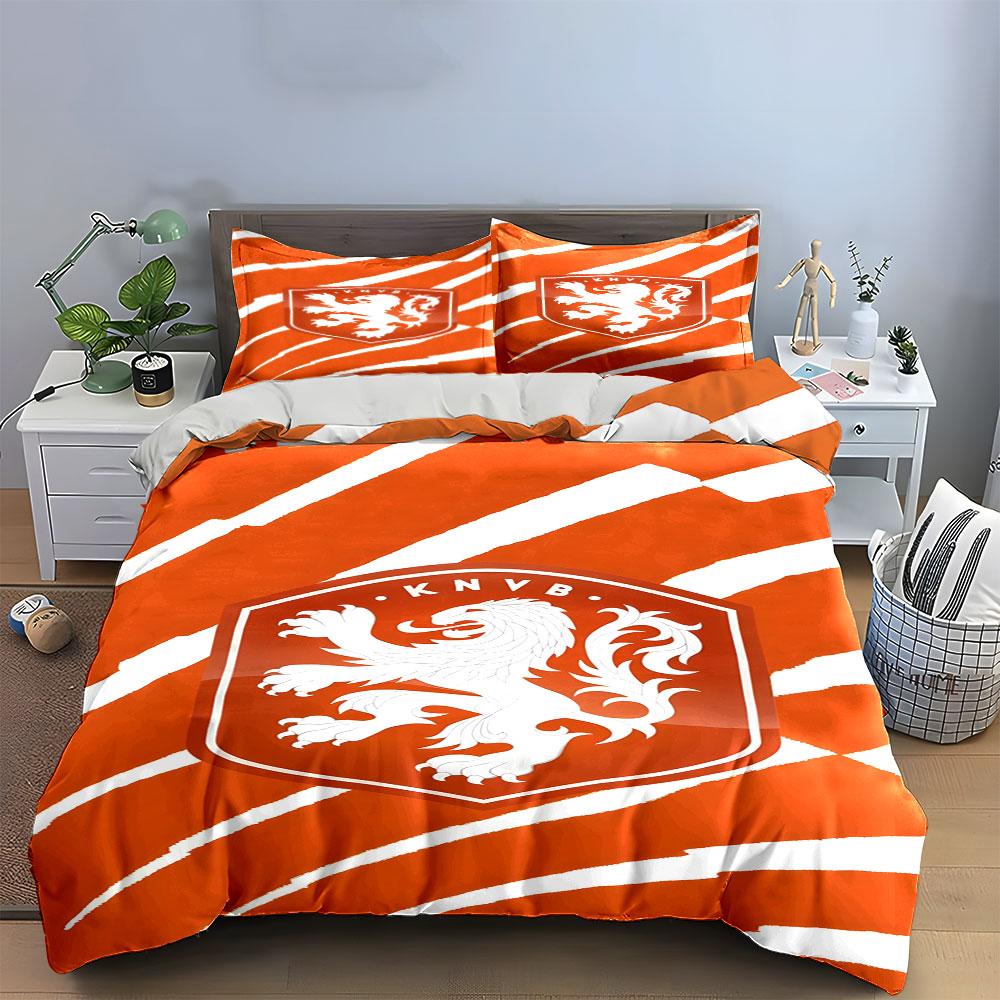 White lion emblem pattern. Bedding sets Duvet cover sets Duvet covers Pillowcases(1*Duvet Cover 2*Pillowcases without duvet insert)