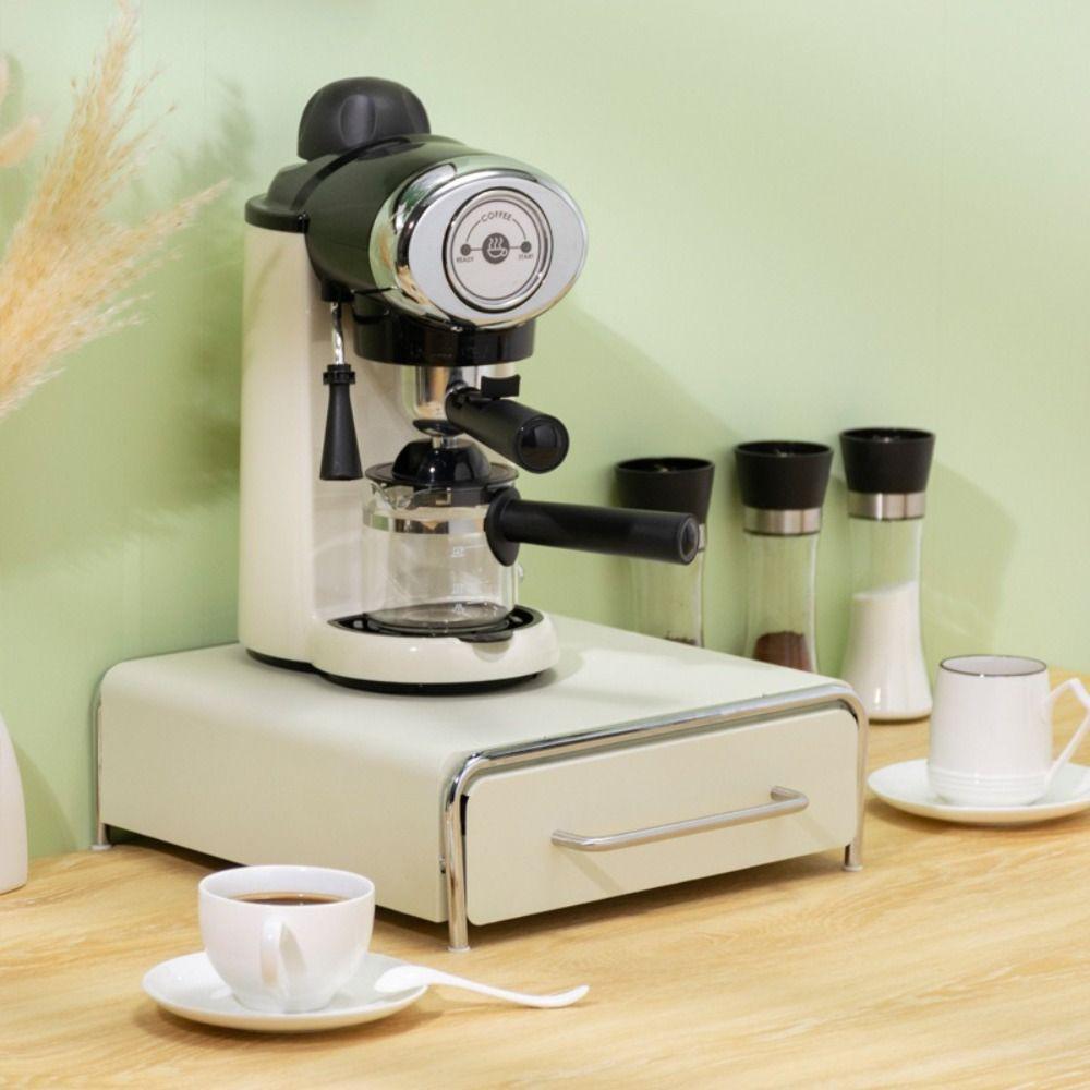 Drawer Type Coffee Display Rack Metal Construction Multi-Purpose Tea Bag Storage Box Desktop Design Storage Shelves