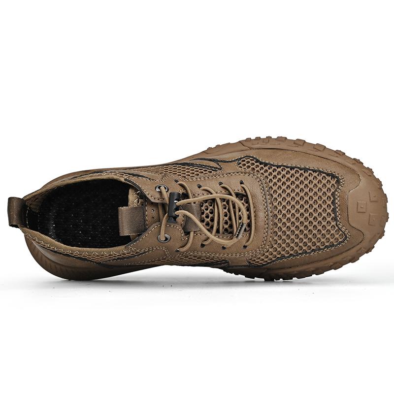 Summer Men's Oversized Breathable Lightweight Mesh Shoes Outdoor Sports and Leisure Shoes Hiking Shoes 38-46