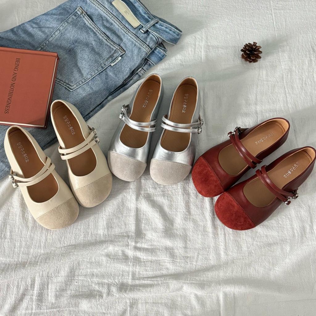 Mary Jane women's shoes 2025 new summer French retro versatile light mouth with skirt Doudou shoes soft sole single shoes women