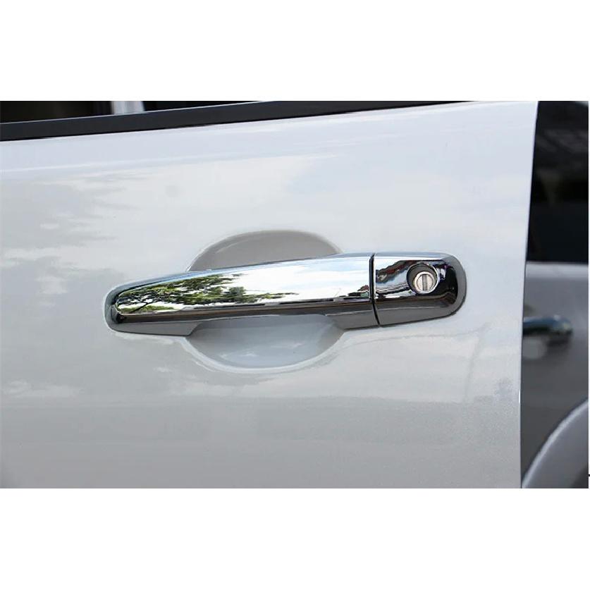 For Mitsubishi L200 Triton Pickup 2006 2007 2008 2009 2010 2011 2012 2013 2014 Chrome Car Door Handle Cover Car Accessories