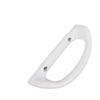 Sliding Patio Door Handle Set with Mortise Lock 45 Degree Keyway Fits 1 1 2in to 1 3 4in Thick Doors White Aluminum