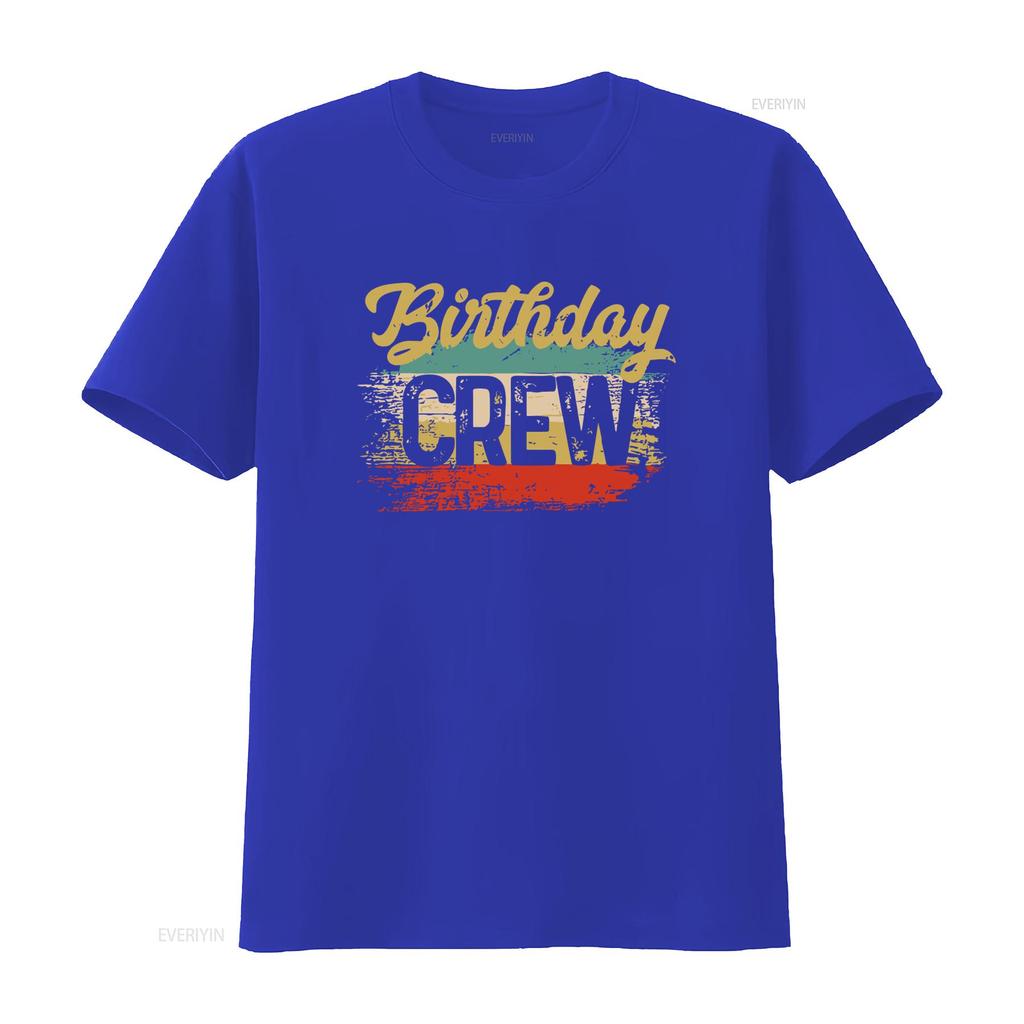 Mens Vintage Birthday Crew T Shirt Squad Fifty Party Grunge Bday Soft Matching Man vintage Washed graphic Slightly Unisex
