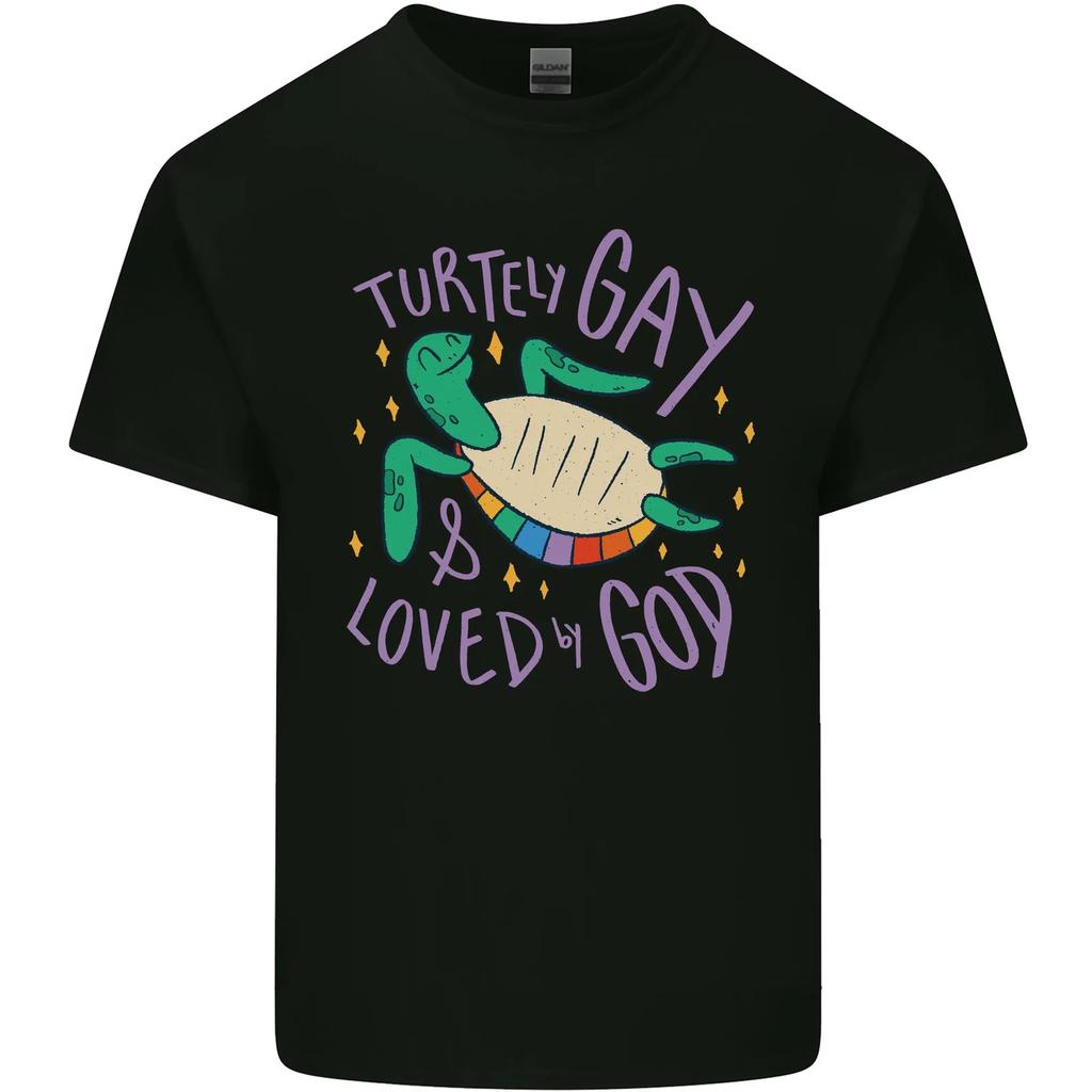 LGBT Turtle Loved By God Gay Pride Kids T-Shirt Childrens